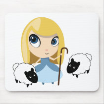Little Bo Peep and her Sheep Mouse Pad