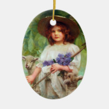 Little Bo Peep Christmas Tree Ornaments