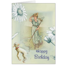 Little Bo Peep Happy Birthday Greeting Cards