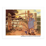 Little Bo-Peep Nursery Rhyme - Postcard
