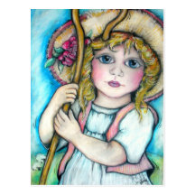 Little Bo Peep Rhyme Time Fun Postcards