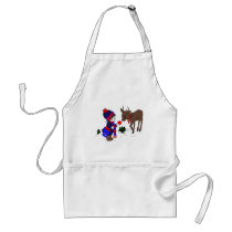 Little Boy and Reindeer Aprons