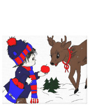 Little Boy and Reindeer