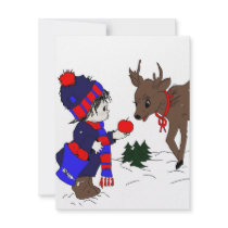 Little Boy and Reindeer