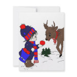 Little Boy and Reindeer invitations