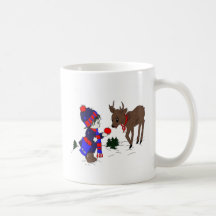 Little Boy and Reindeer Mug