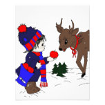 Little Boy and Reindeer Personalized Invitation