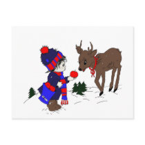Little Boy and Reindeer