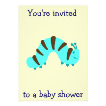 Little Boy Baby Shower Personalized Announcement