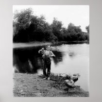 Little Boy Big Catch Poster