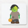 little boy frankenstein halloween monster mouse pad