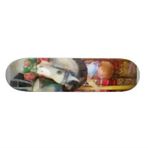 Little Boy on Carousel Skateboard