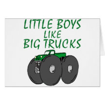 Little Boys Like Big Trucks Cards