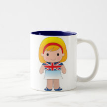 Little British Girl Coffee Mug