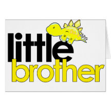little brother dinosaur new card