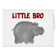 Little Brother Hippo Card