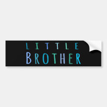 Little Brother in blue Bumper Stickers