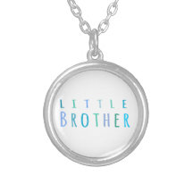 Little Brother in blue Necklace