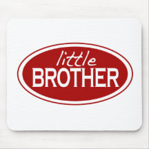 Little Brother (oval) Mouse Pad