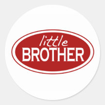 Little Brother (oval) Sticker