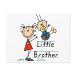Little Brother with Big Sister Tshirts postcards