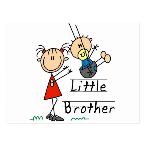Little Brother with Big Sister Tshirts Postcards