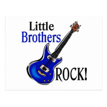 Little Brothers Rock! Post Card
