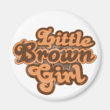 Little Brown Girl 08 Magnet