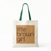 little brown girl tote tote bag