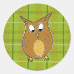 Little brown owl sticker