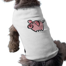 Little cartoon Pink Piggie Pet T-shirt