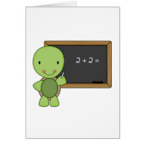 little chalkboard turtle card