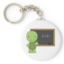 little chalkboard turtle keychain