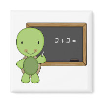 little chalkboard turtle refrigerator magnet