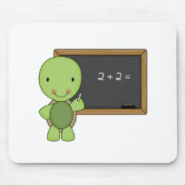 little chalkboard turtle mouse pads