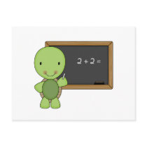 little chalkboard turtle post cards