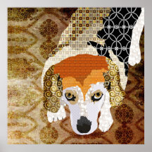Little Chloe Beagle Art Print