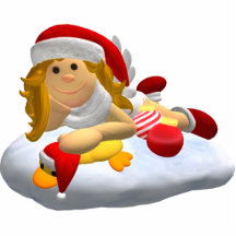 Little Christmas Angel Ornament Photo Cutout