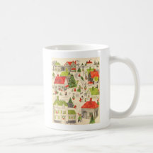 Little Christmas Village Coffee Mugs
