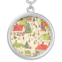 Little Christmas Village Necklace
