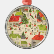 Little Christmas Village Ornaments