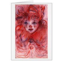 LITTLE CLOWN GREETING CARD