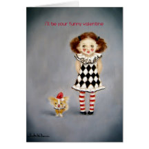 Little Clown Valentine's Day Card