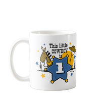 Little Cowboy 1st Birthday Mug