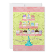 Little Cupcake, Baby Shower Invitations