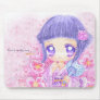 Little cute girl in yukata mousepad