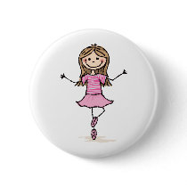 Little dancing girl buttons