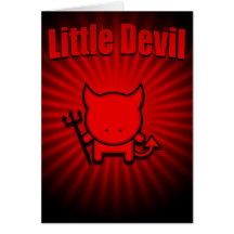 little devil greeting cards