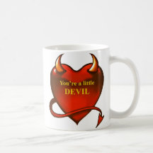 Little Devil Heart Coffee Mugs