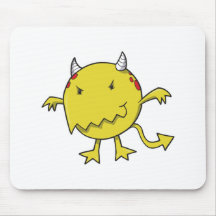 little devil inside yellow mouse pads